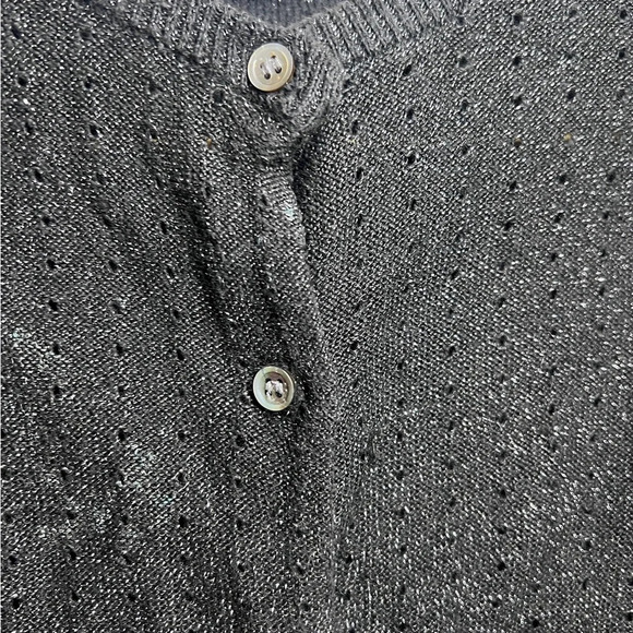 Molo Kids Black Glitter Cardigan Sweater - Picture 6 of 9